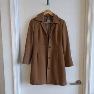 J. Crew Lady Day Coat in Camel TAILORED